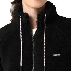 Wrangler Womens Jet Black Sherpa Fleece Jacket -Comprehensive Shop P2572580 3 26716.1664817692