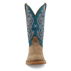 Twisted X Womens Brown & Blue 11" Tech X Wide Square Toe Boots -Comprehensive Shop P2622005 4 50821.1662488619