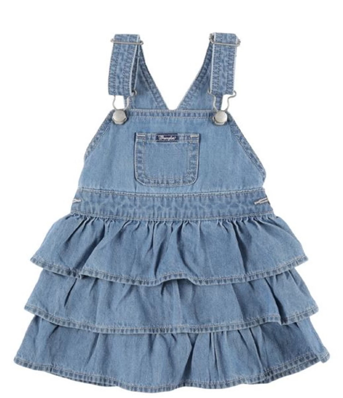 Wrangler Baby Girl Skirtall In Denim 1 Wrangler Baby Girl Skirtall In Denim