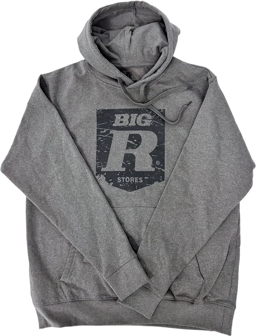 Big R Mens Heather Grey Logo Shield Hoodie 1 Big R Mens Heather Grey Logo Shield Hoodie