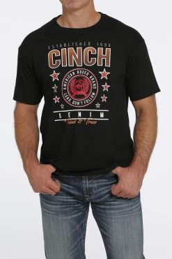 Cinch Mens Black Tried & True Short Sleeve Tee