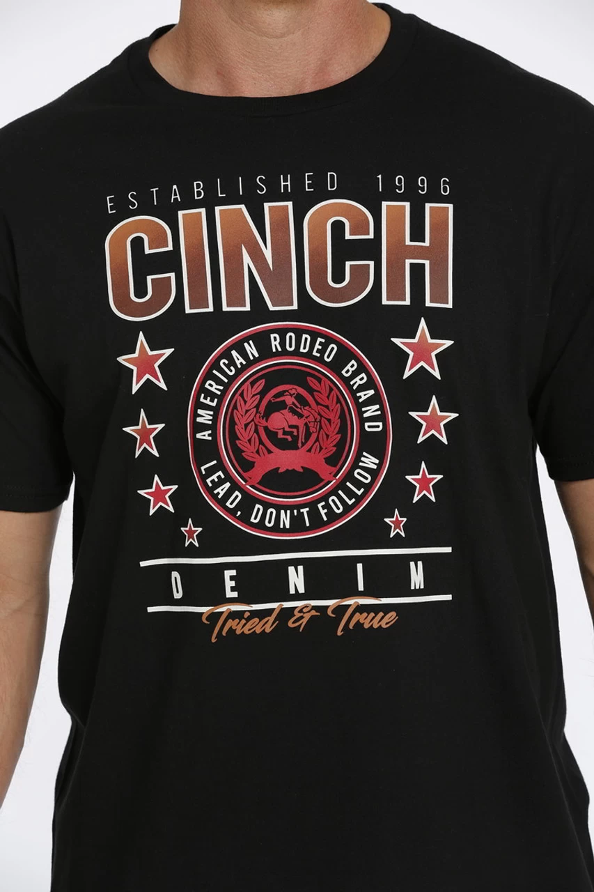Cinch Mens Black Tried & True Short Sleeve Tee 2 Cinch Mens Black Tried & True Short Sleeve Tee - Image 2