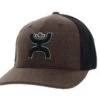 Hooey Coach Brown/Black FlexFit Ball Cap