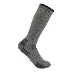 Carhartt Mens Heather Grey Heavyweight Wool Blend Boot Sock - SB39150M