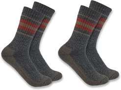 Carhartt Womens Heavyweight Synthetic-Wool Blend Crew Sock SC8212W - 2 Pack -Comprehensive Shop P2631720 3 64022.1664213042