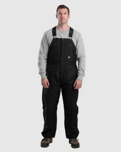 Berne Men's Black Icecap Insulated Bib Overalls