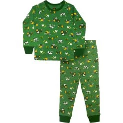 John Deere Toddler Green With Farm Print Pajamas