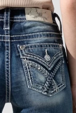 Miss Me Womens Braided Border Bootcut Jean -Comprehensive Shop P2657625 4 66270.1668090349