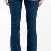 Miss Me Womens Dark Wash Mid-Rise Steer Catcher Bootcut Jean