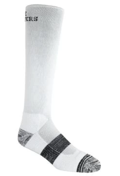 Noble Outfitters Men's Best Dang Boot Sock Over The Calf - White 2 Pack