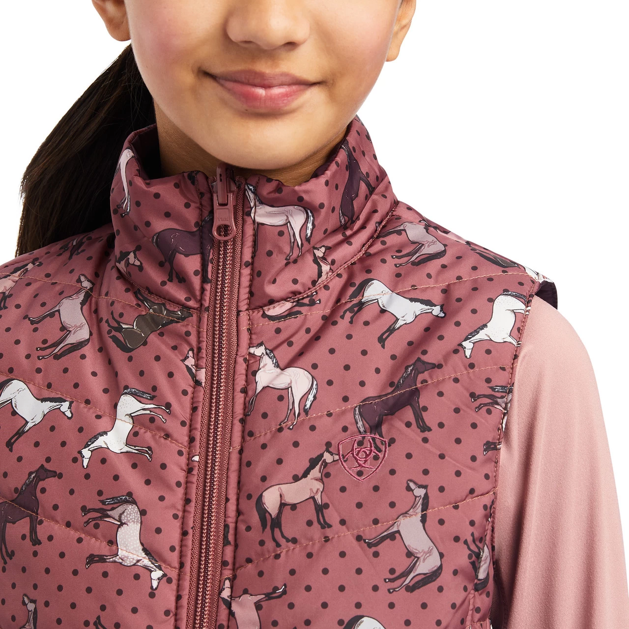 Ariat Girls Mulberry Bella Reversible Insulated Vest 4 Ariat Girls Mulberry Bella Reversible Insulated Vest - Image 4
