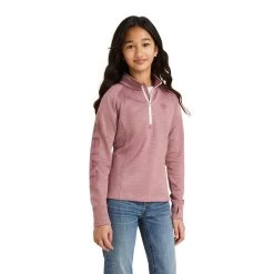 Ariat Nostalgia Rose Girls TEK Team 1/2 Zip Sweatshirt