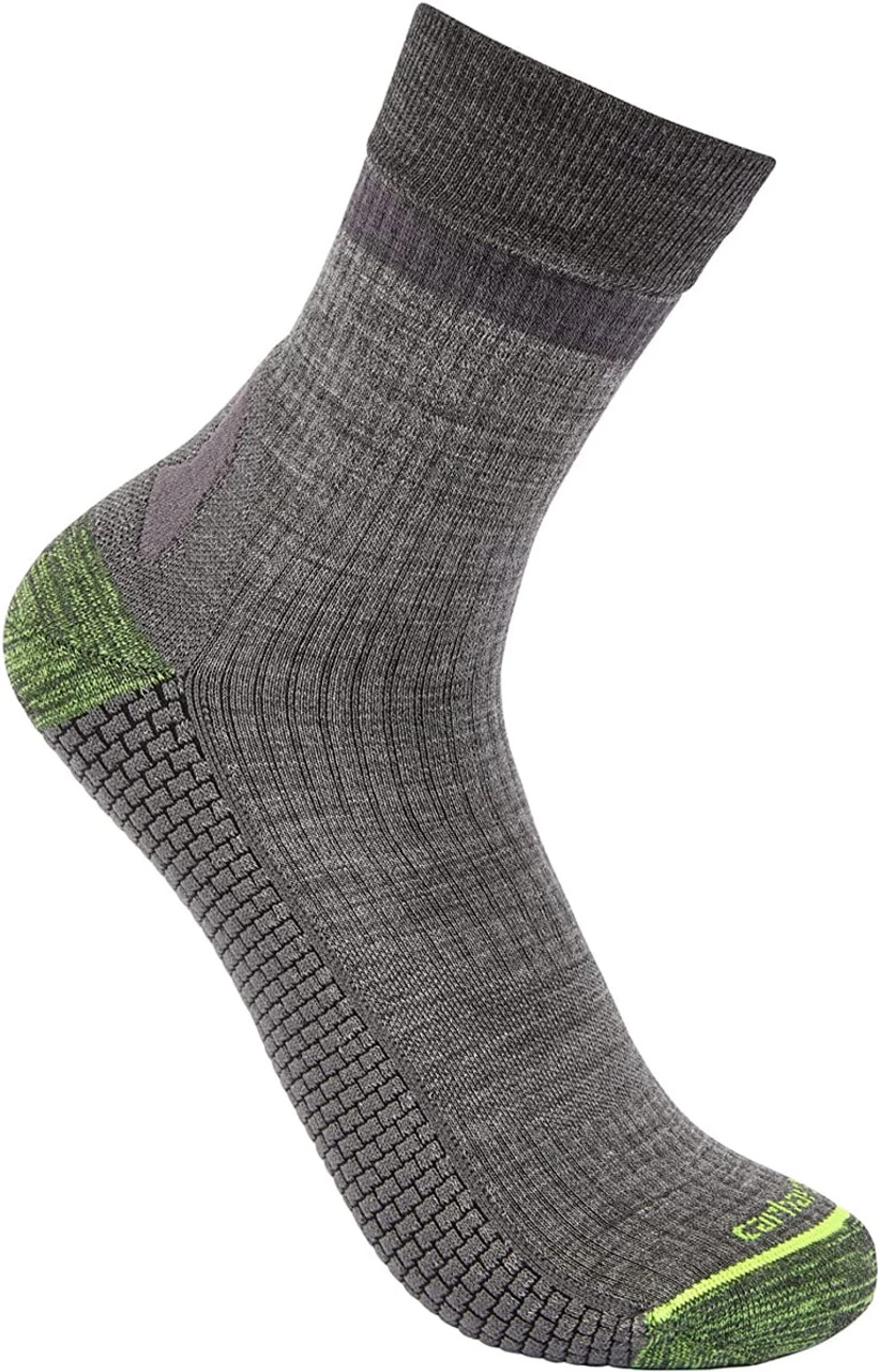 Carhartt Men's Force Grid Lightweight Synthetic-merino Wool Blend Short Crew Sock 1 Carhartt Men's Force Grid Lightweight Synthetic-merino Wool Blend Short Crew Sock