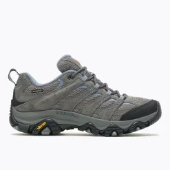 Merrell Womens MOAB 3 Waterproof Hiking Boots- Granite