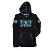 Cowgirl Hardware Girls Black Hoodie W/Turquoise Horse & Cactus Graphic