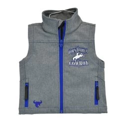 Cowboy Hardware Boys Grey Born To Be A Cowboy Vest