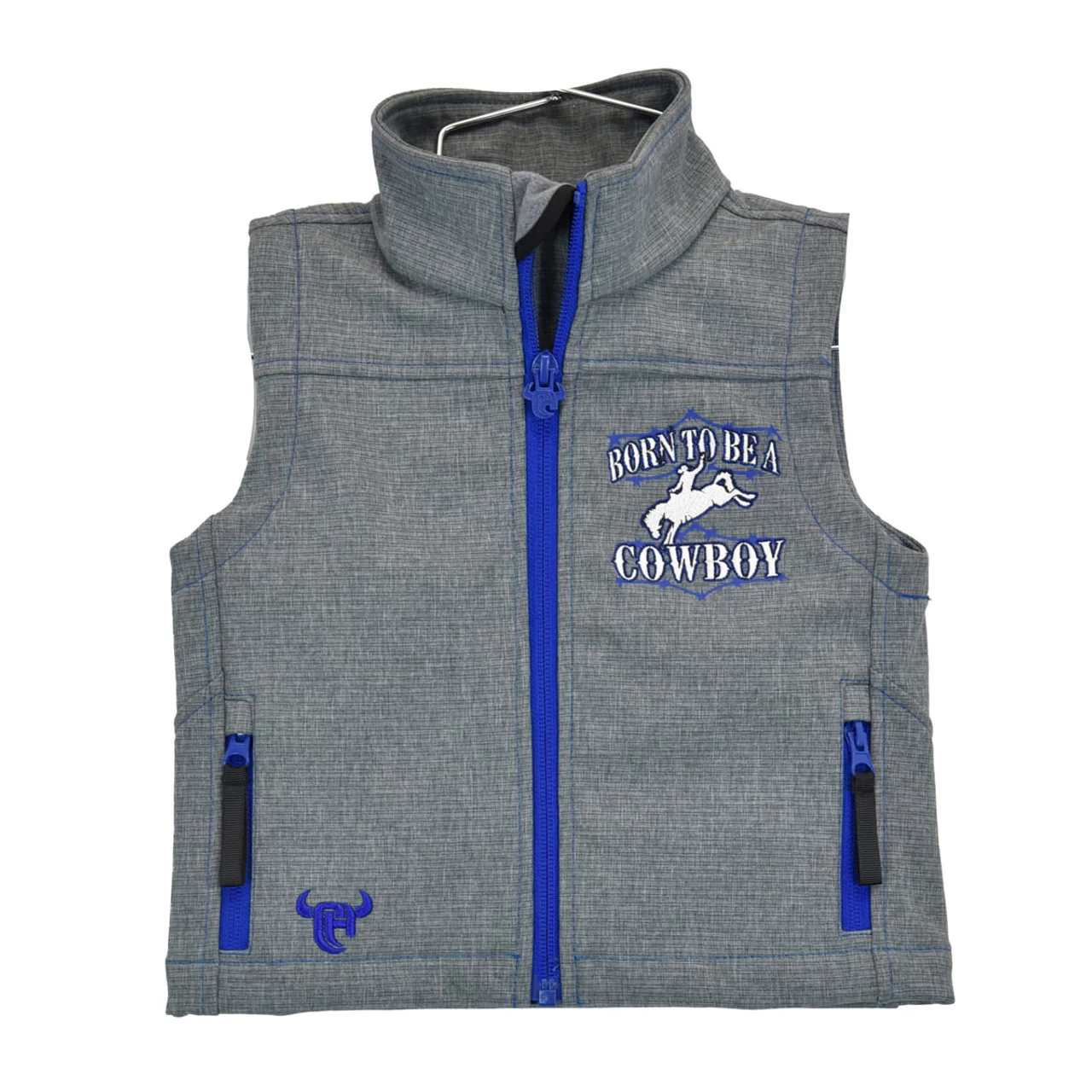Cowboy Hardware Boys Grey Born To Be A Cowboy Vest 1 Cowboy Hardware Boys Grey Born To Be A Cowboy Vest
