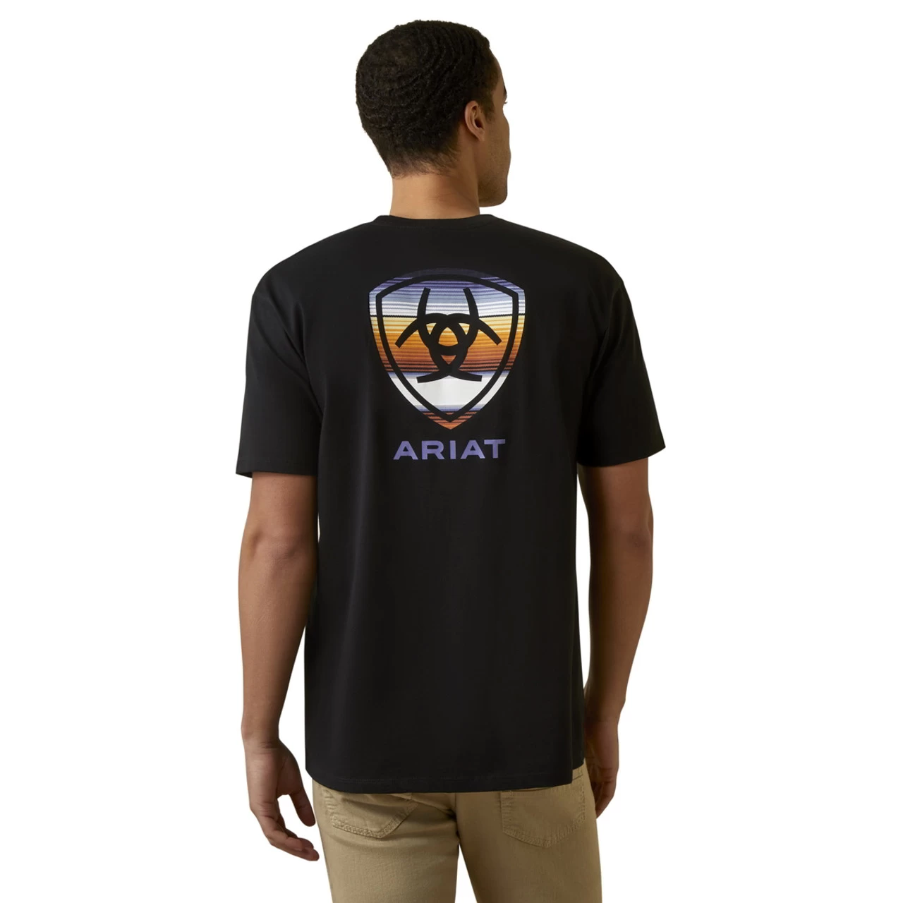 Ariat Mens Black Sunset Serape Shield Short Sleeve T-Shirt 1 Ariat Mens Black Sunset Serape Shield Short Sleeve T-Shirt