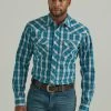 Wrangler Mens Long Sleeve 20X Snap Down Plaid Shirt