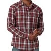 Wrangler Men's Retro Premium Long Sleeve Western Snap In Red