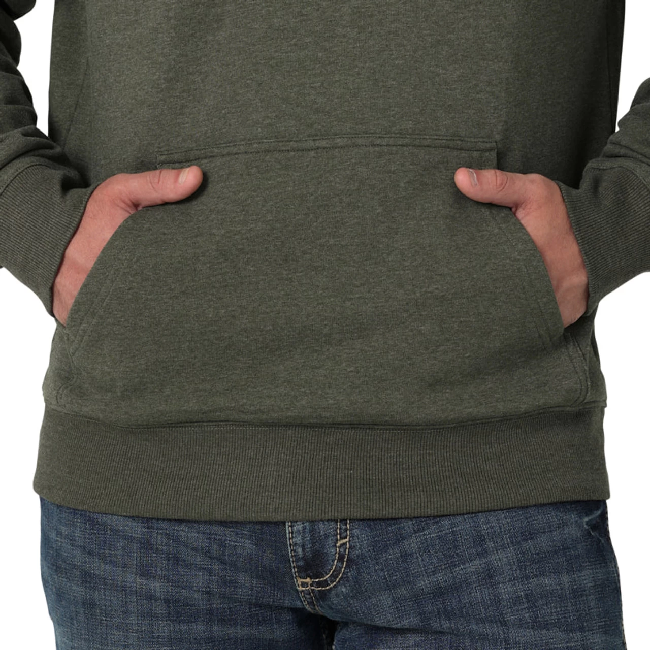 Wrangler Men's Graphic Rope Hoody In Olive Green 4 Wrangler Men's Graphic Rope Hoody In Olive Green - Image 4