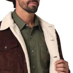 Wrangler Mens Sherpa Lined Corduroy Jacket -Comprehensive Shop P2736905 2 35848.1692033614