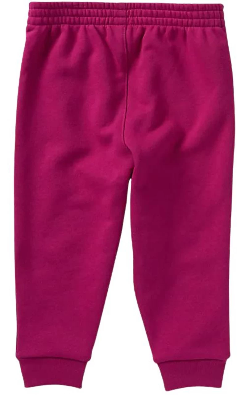 Carhartt Girls Dark Pink Elastic Waist Fleece Logo Sweatpants 2 Carhartt Girls Dark Pink Elastic Waist Fleece Logo Sweatpants - Image 2