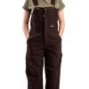 Berne Ladies Dark Brown Softstone Duck Insulated Bib Overall
