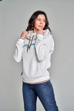 Kimes Ranch Two Scoops Ladies Fleece Hoodie - Oatmeal -Comprehensive Shop P2744100 3 95222.1665513327