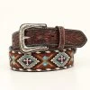 Nocona Men's Rust Genuine Leather Belt
