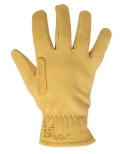 Noble Outfitters Women's Premium Insulated Sheepskin Lined Gloves, Tan