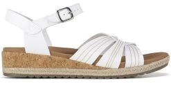 Skechers Womens White Breezie Wedge Sandal -Comprehensive Shop P2757305 3 64134.1682112822