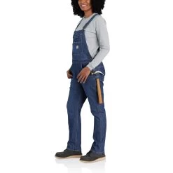 Carhartt Womens Rugged Flex Relaxed Fit Denim Bib Overall -Comprehensive Shop P2759850 3 15416.1696867962