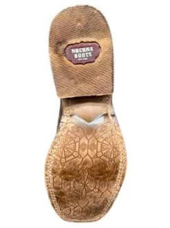 Nocona Women's Luisa Square Toe Western Boot - Brown/Pink -Comprehensive Shop P2763520 4 51590.1679434983