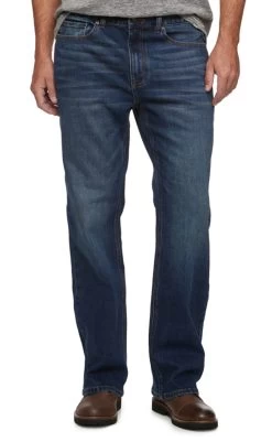 Threadgrit Men's Lucas Relaxed Boot Cut Jeans