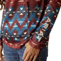 Ariat Womens Baja Laguna 1/4 Zip Top -Comprehensive Shop P2769315 4 51995.1692304286