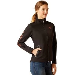 Ariat Womens Black Mirage New Team Softshell Jacket