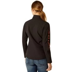 Ariat Womens Black Mirage New Team Softshell Jacket -Comprehensive Shop P2769455 4 43118.1692304371