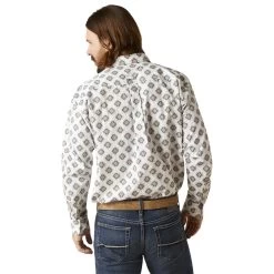 Ariat Mens White Team Warner Classic Long Sleeve Shirt 7 Ariat Mens White Team Warner Classic Long Sleeve Shirt -Comprehensive Shop P2769650 4 93506.1692304506