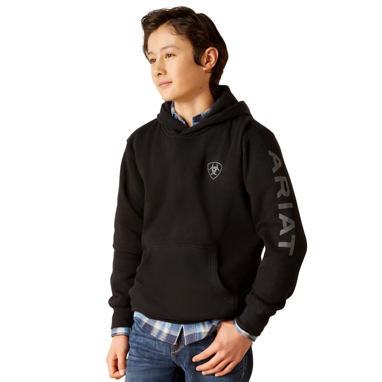 Ariat Boys Black Logo Hoodie 1 Ariat Boys Black Logo Hoodie