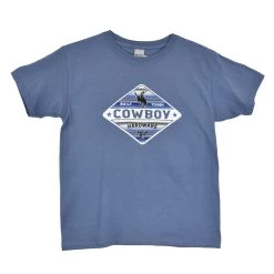 Cowboy Hardware Boys Short Sleeve Built Tough Cowboy Blue T-Shirt