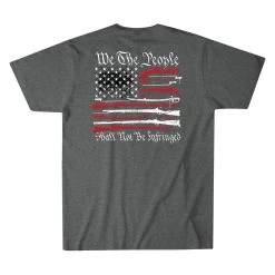 Howitzer Mens Grey Infringed Short Sleeve Tee