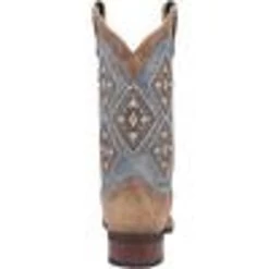 Laredo Women's Santa Fe Denim/Tan Square Toe Cowgirl Boots -Comprehensive Shop P2778610 4 10205.1696604366