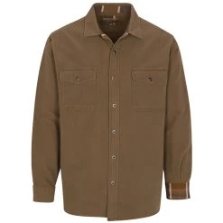 North River Men's Earth Brown Moleskin Long Sleeve Shirt Jacket