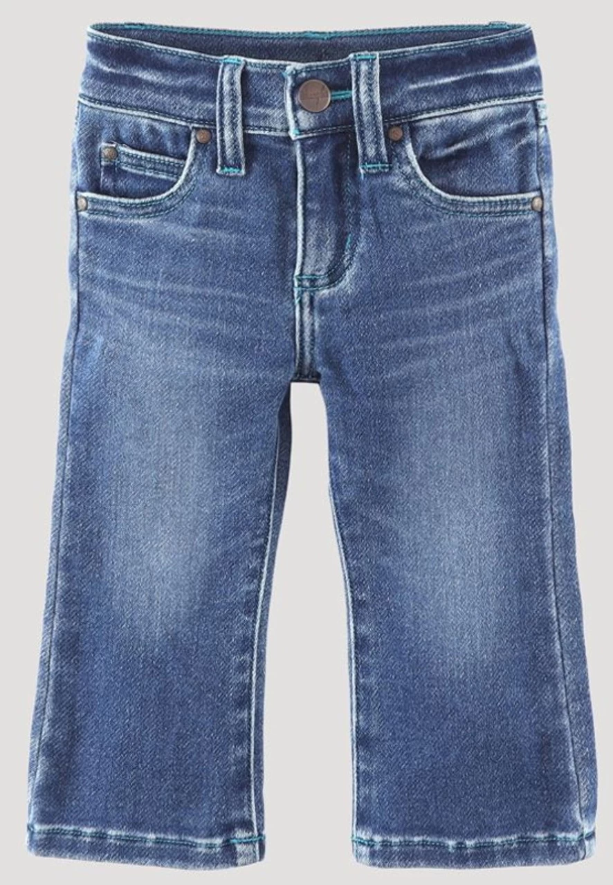 Wrangler Boys Infant Bootcut Jeans 2 Wrangler Boys Infant Bootcut Jeans - Image 2