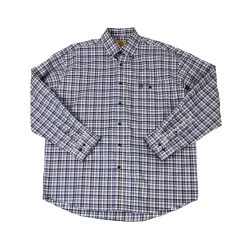 Gunnison Creek Men's Olive/White Plaid Long Sleeve Button Up Shirt