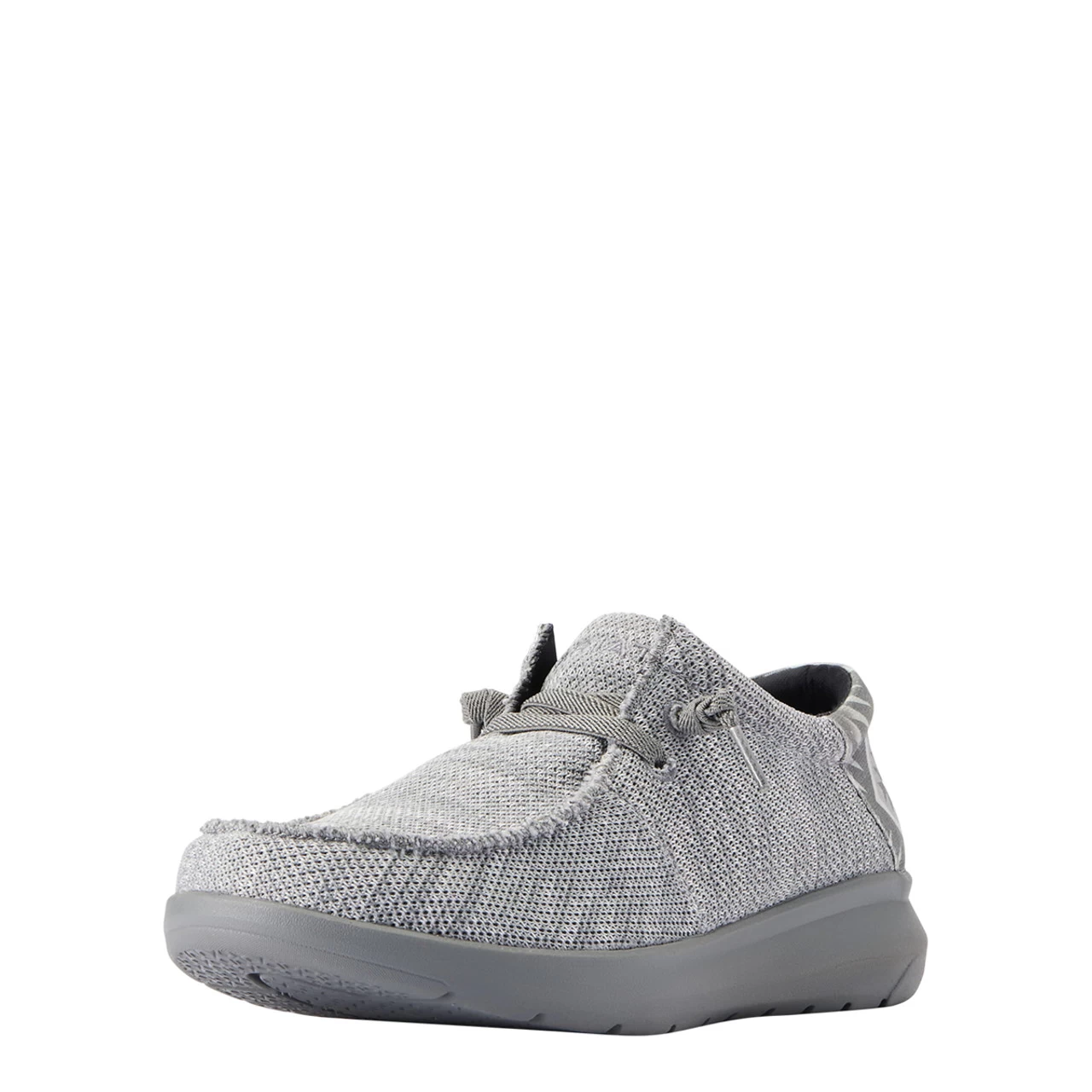 Ariat Mens Light Heather Grey Aztec Print Stretch Lace HILO 1 Ariat Mens Light Heather Grey Aztec Print Stretch Lace HILO