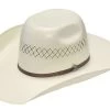Ariat Men's Bullrider 8x4 Shantung Straw Cowboy Hat - Natural