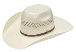 Ariat Men's Bullrider 8x4 Shantung Straw Cowboy Hat - Natural
