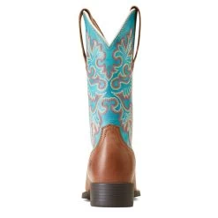 Ariat Women's Blue/Brown Round Up Wide Square Toe Stretch Fit Western Boot 8 Ariat Women's Blue/Brown Round Up Wide Square Toe Stretch Fit Western Boot -Comprehensive Shop P2797575 3 44117.1697043010